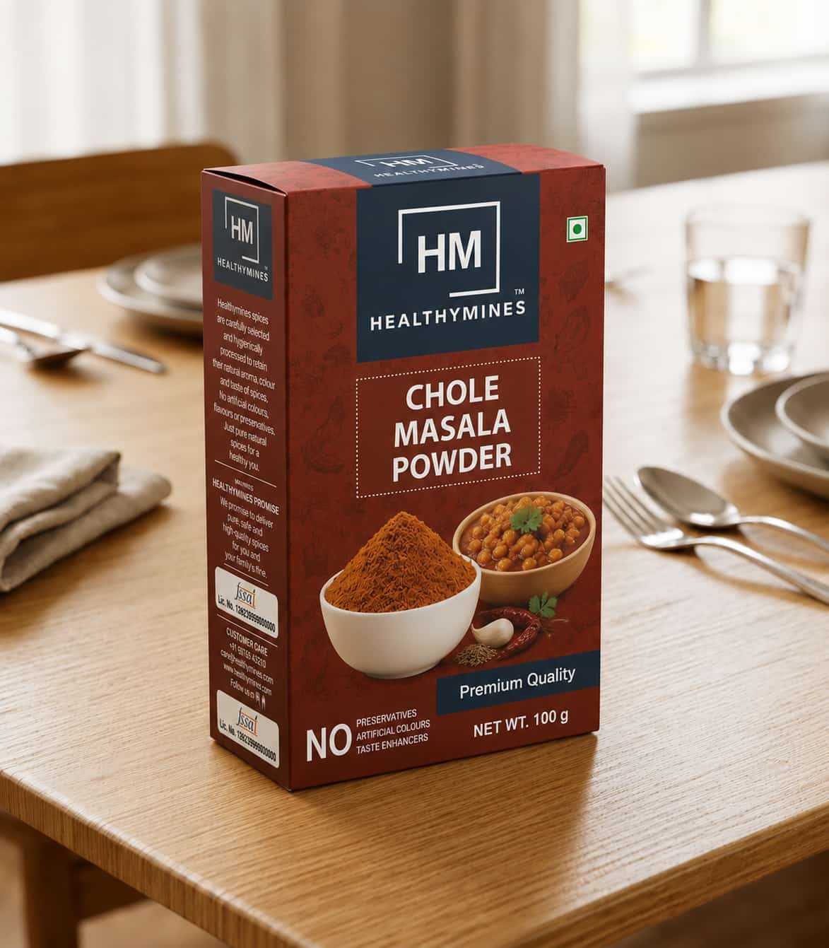 ChatGPT Image Jun 15, 2026, 11_41_45 AM.jpg Chola Masale Powder 100g - Image 1